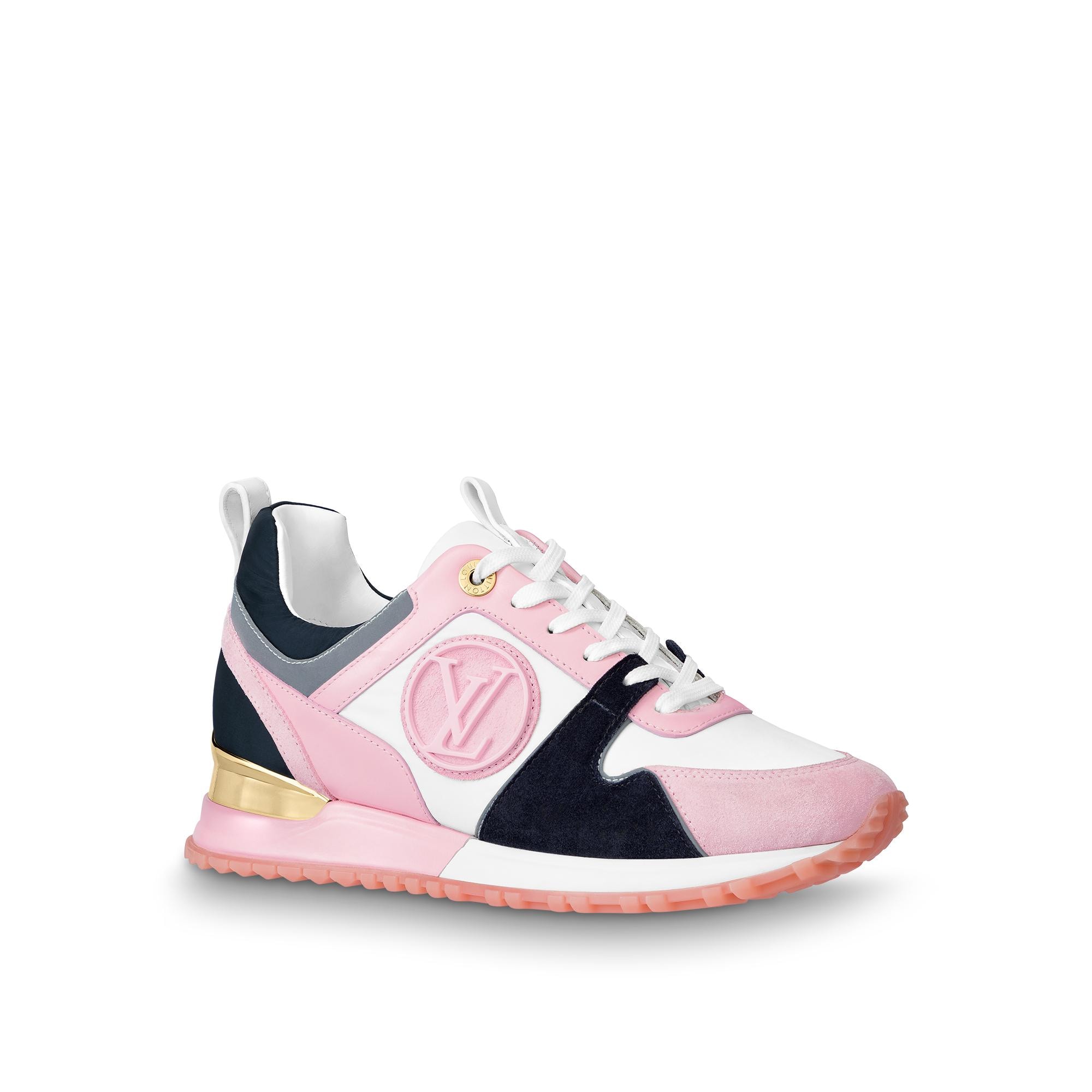 Run away trainers Louis Vuitton Pink size 35.5 EU in Suede - 32367414