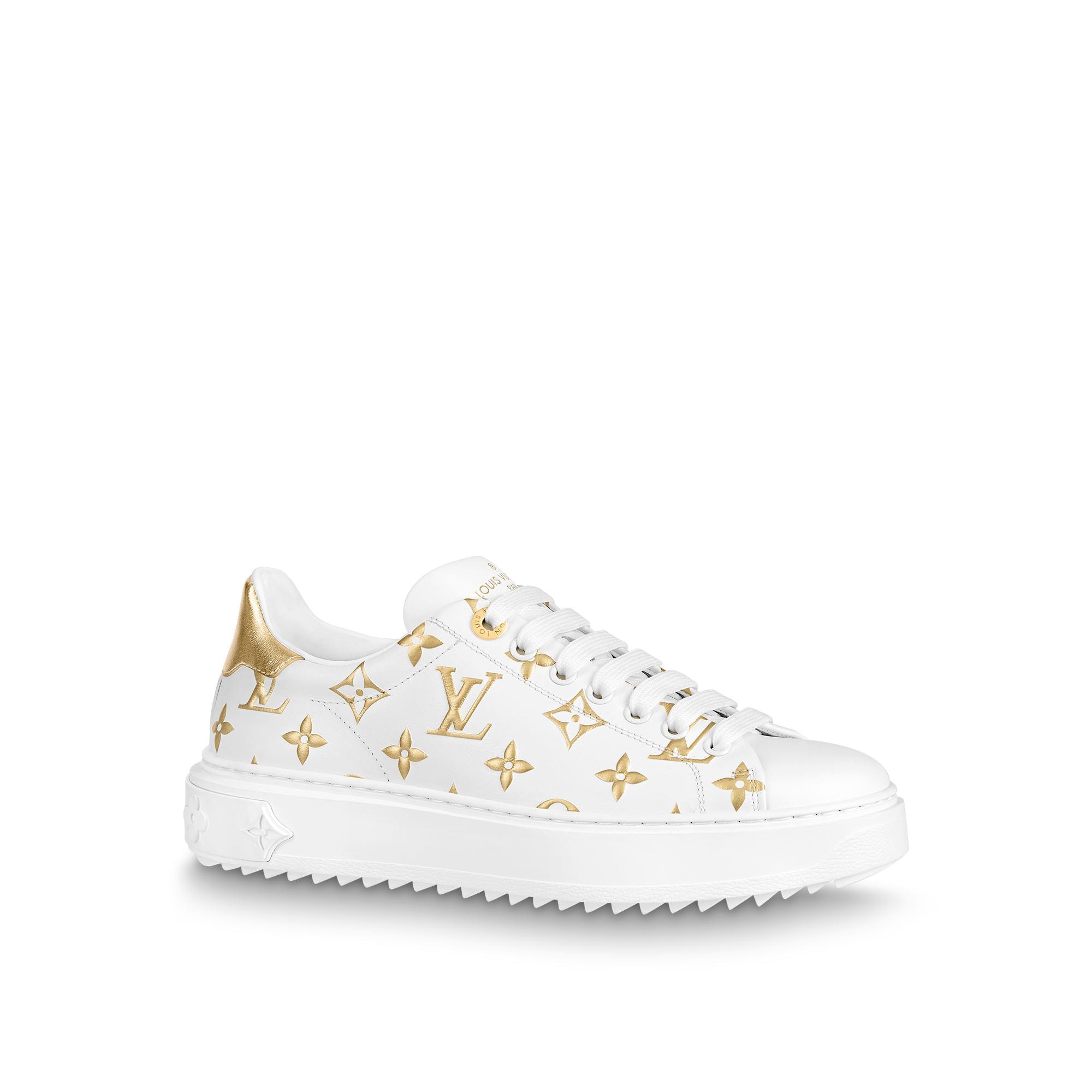 Louis Vuitton Aftergame Sneaker in Gold - Women Shoes 1A8NDN - $131.30 