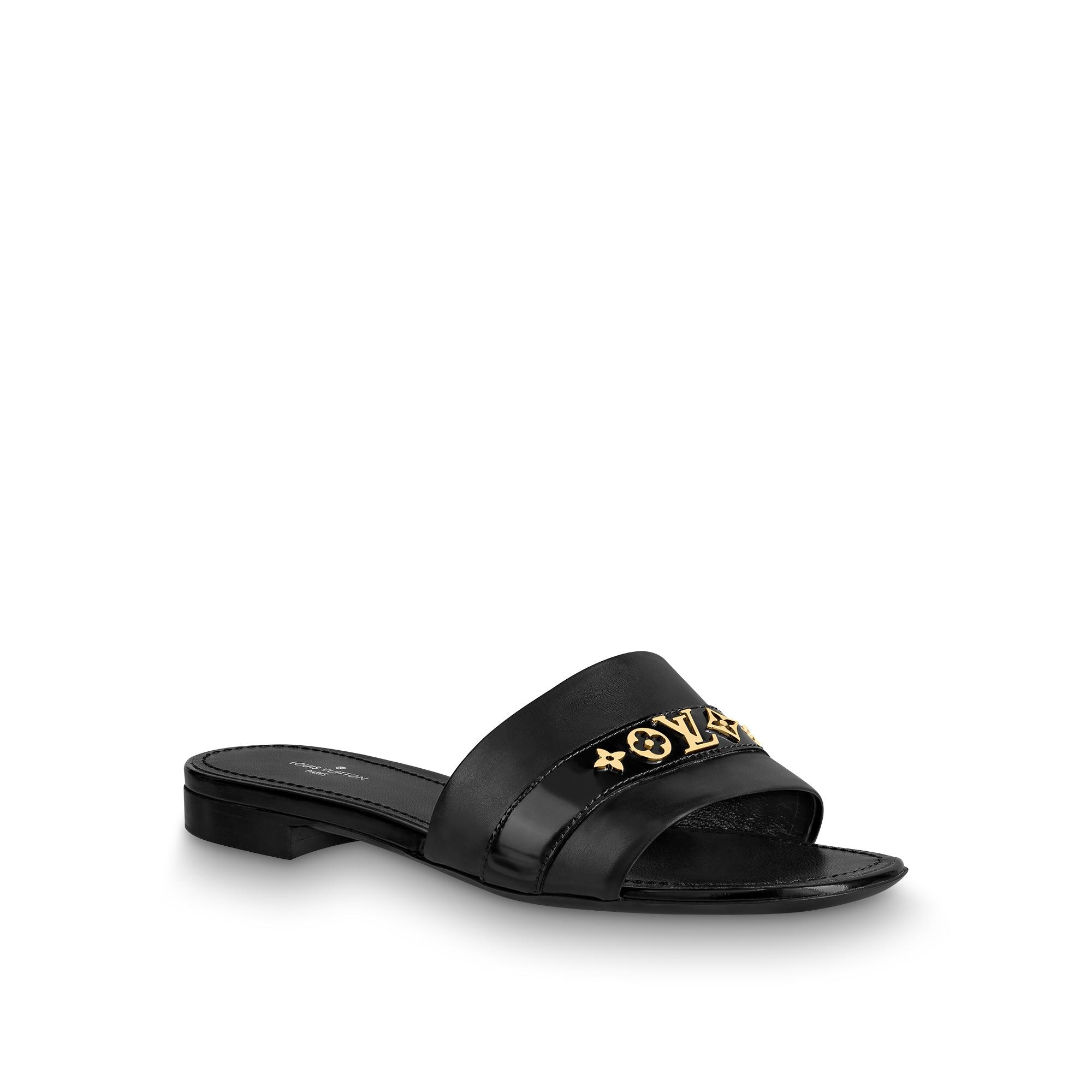 Louis Vuitton Nova Flat Sandal in Black - Shoes 1A9CZK - $122.20