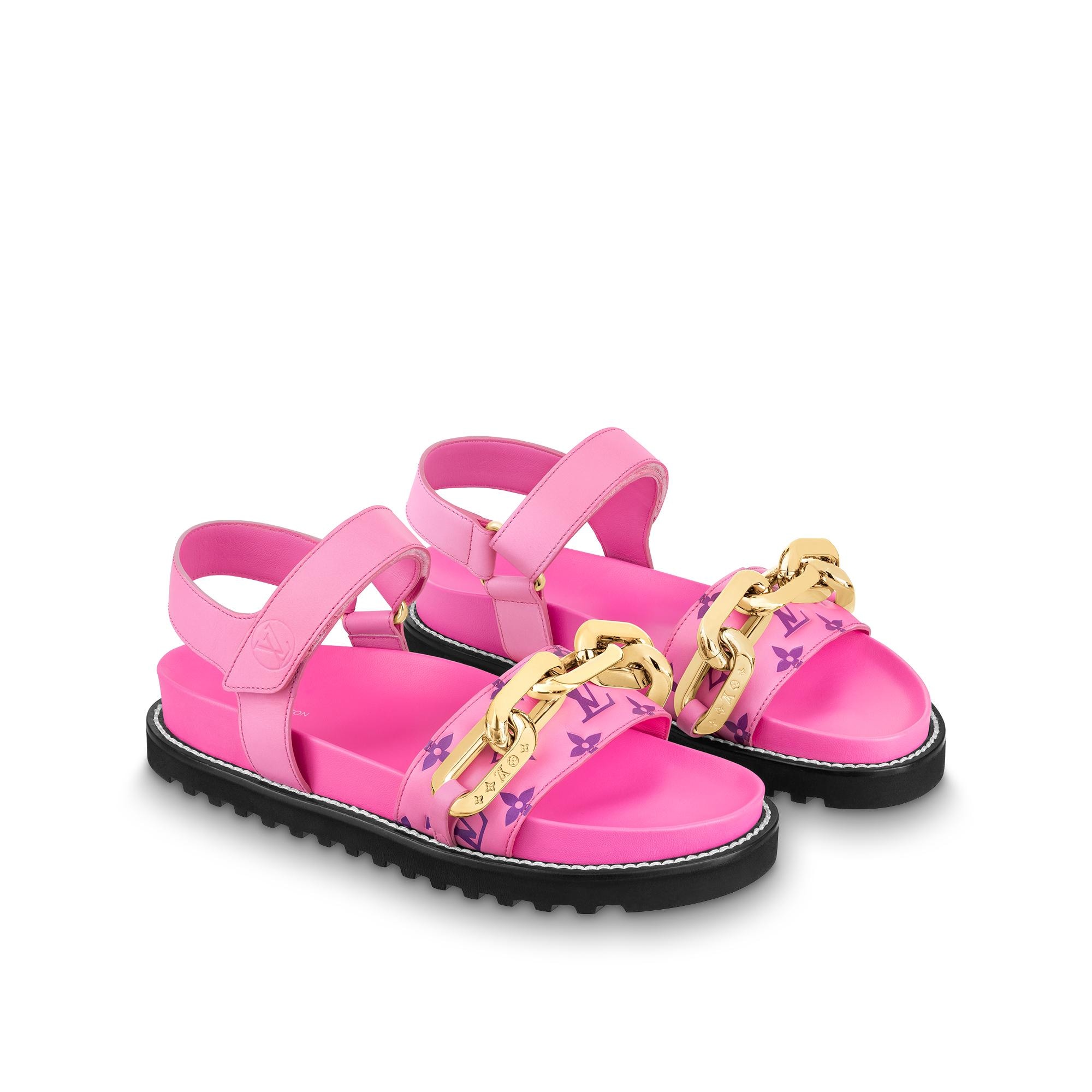 Louis Vuitton Paseo Flat Comfort Sandal in Rose - Shoes 1A90PY - $163.80 