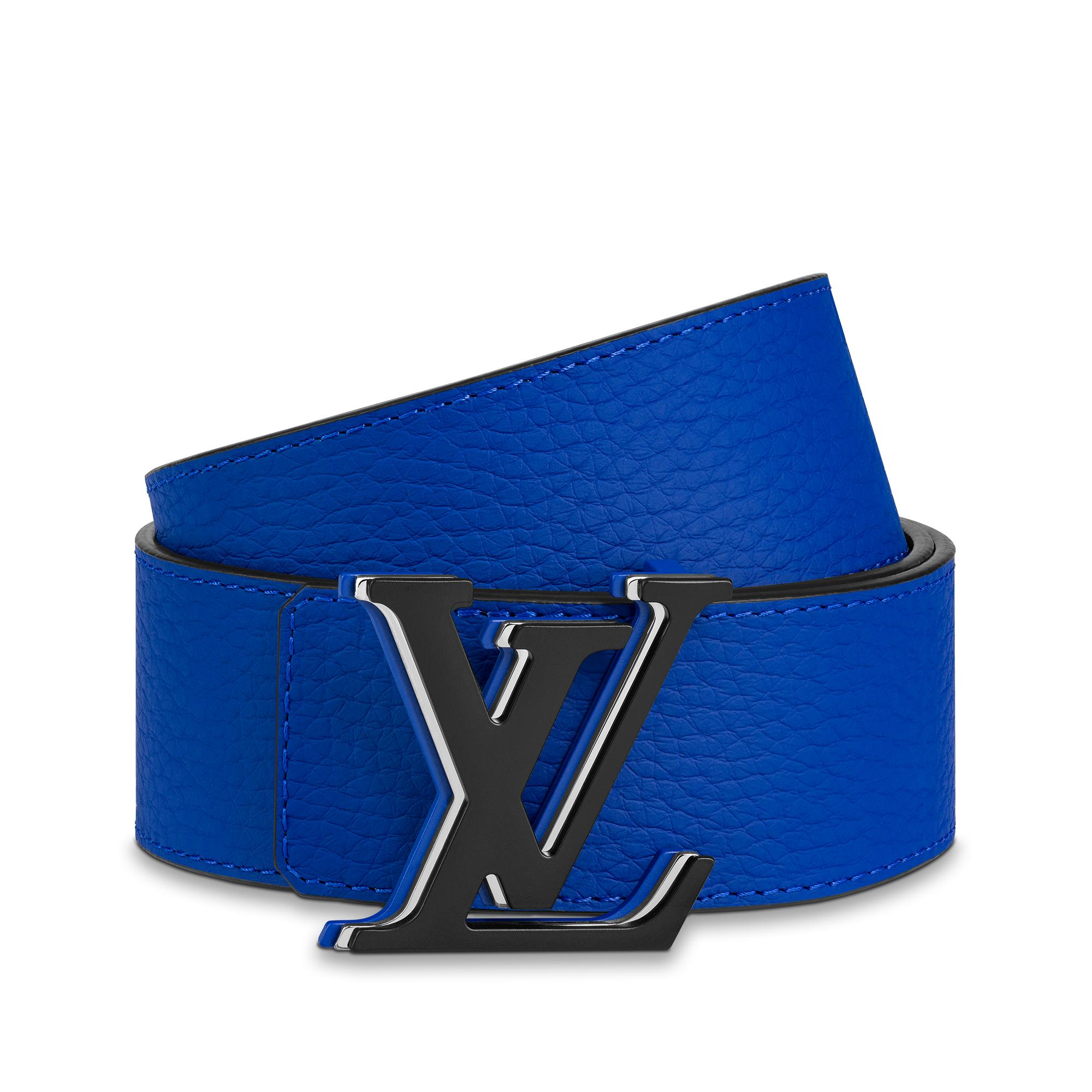 Louis Vuitton LV Optic 40MM Reversible Belt Taurillon Leather in Blue -  Accessories M0380T - $100.10 