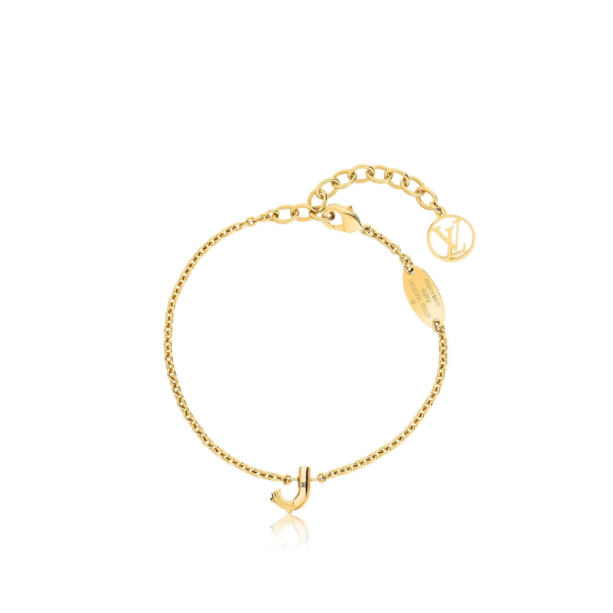 Louis Vuitton LV & Me bracelet, letter J in Gold - Accessories M67167 ...