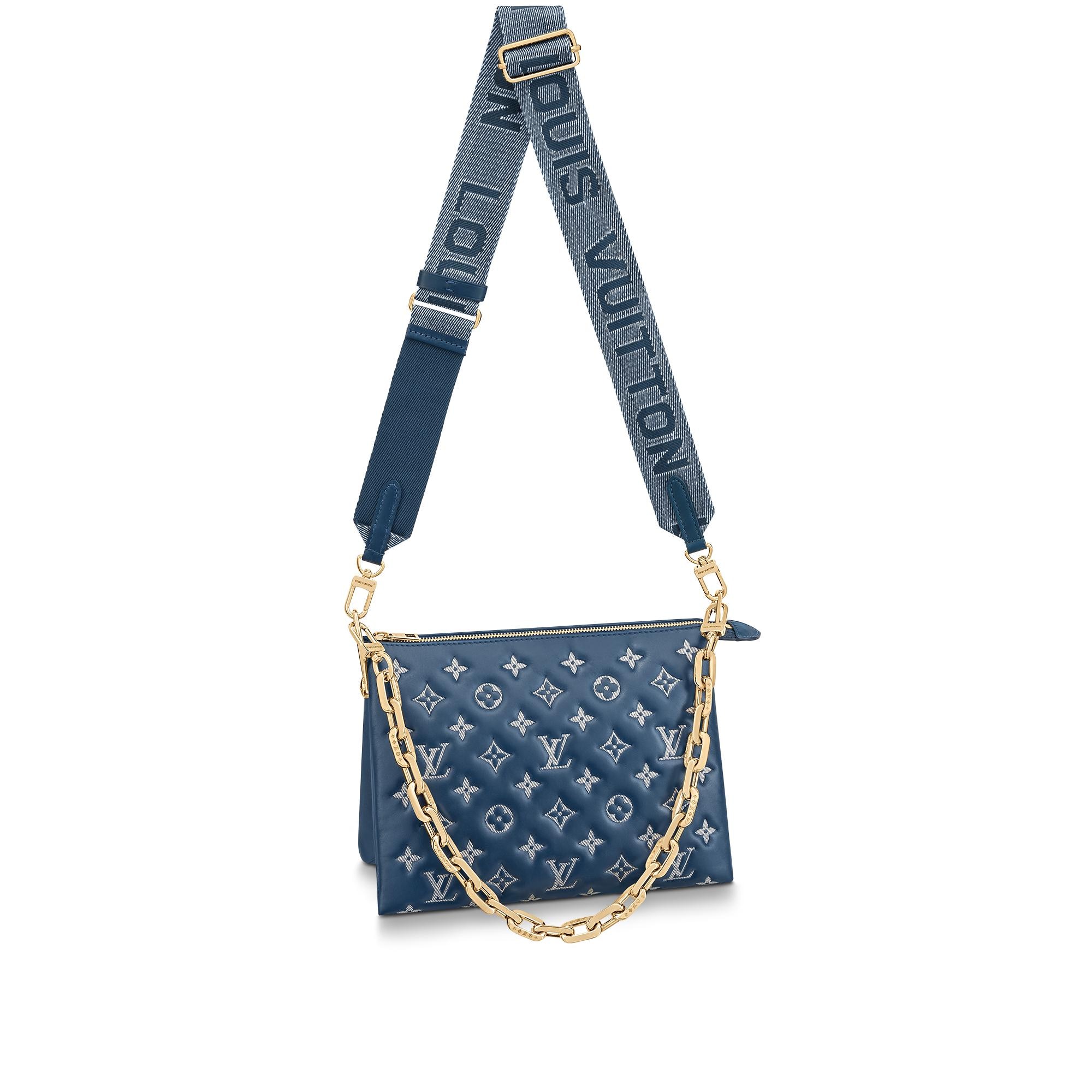  Louis Vuitton M55222 Handbag, Crossbody Blue, Blue, Colvert :  Clothing, Shoes & Jewelry