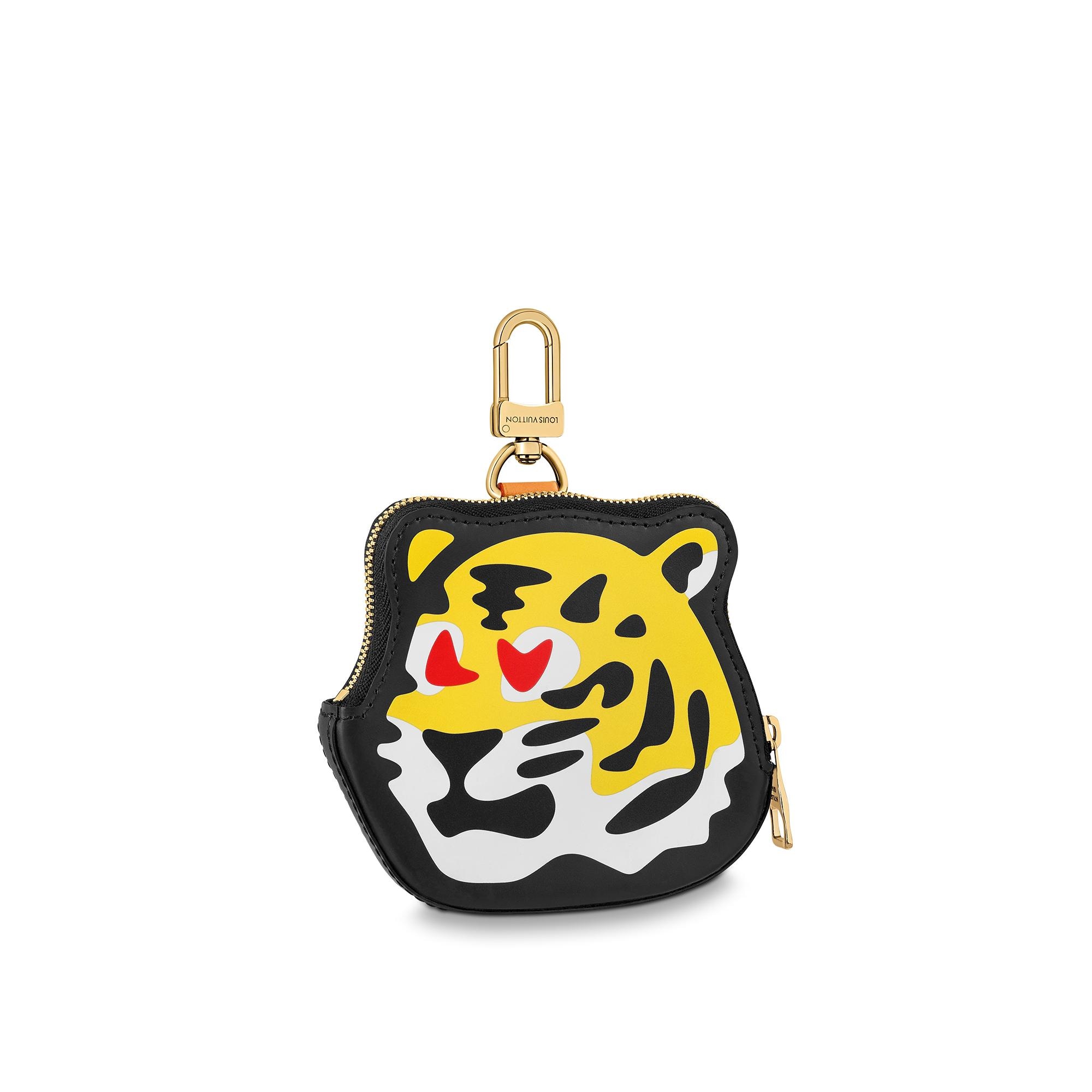 Louis Vuitton Nigo Accessory Case Coin Purse Tiger Mens Multicolor