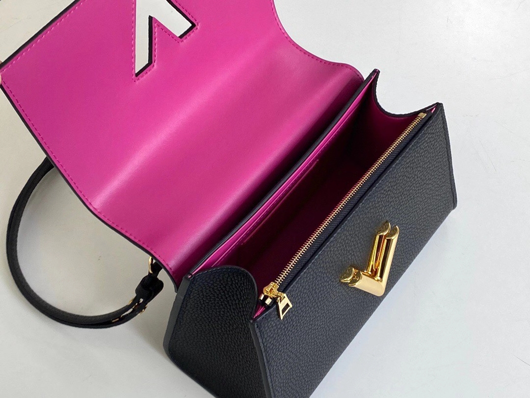 Louis Vuitton Louis Vuitton TWIST ONE HANDLE PM Taurillon Leather in Greige  - Handbags M57214 - $305.00 
