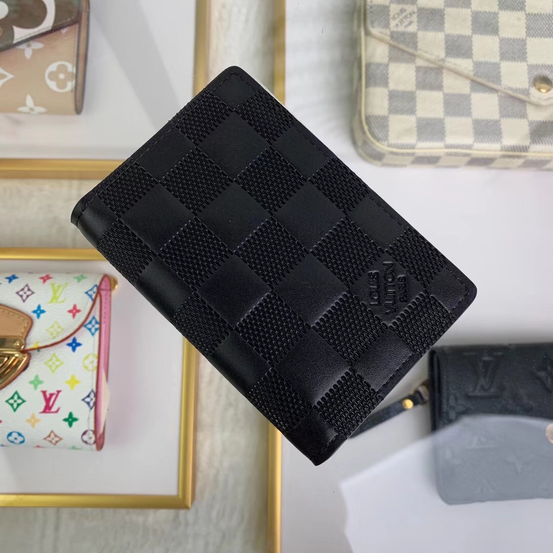Louis Vuitton Damier Infini Leather Pocket Organizer - Black Wallets,  Accessories - LOU703256